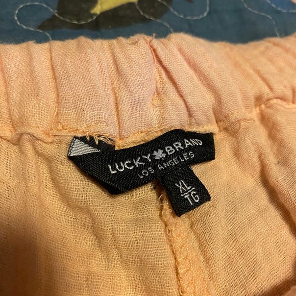 Lucky Brand Relaxed Pull-On Pant (Coral) - Picture 4 of 4